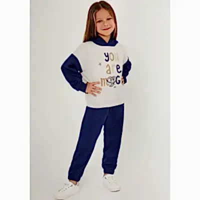 RolyPoly Kız Eşofman Takımı Bej Melanj