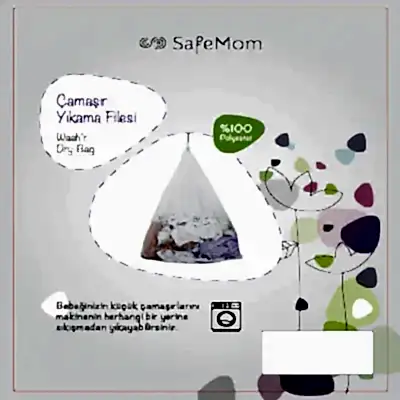 SafeMom Çamaşır Yıkama Filesi