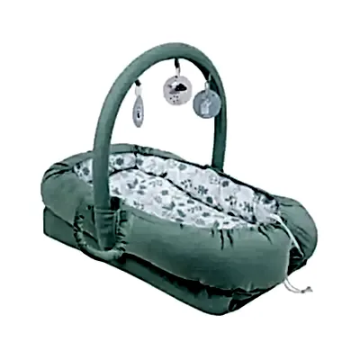 Sevi Bebe Çok Fonksiyonlu Anne Yanı Reflü Yatağı Yaprak Desenli