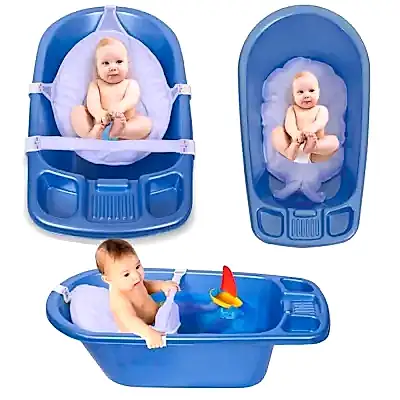 Sevi Bebe Çok Fonksiyonlu Bebek Yıkama File Minderi Mavi