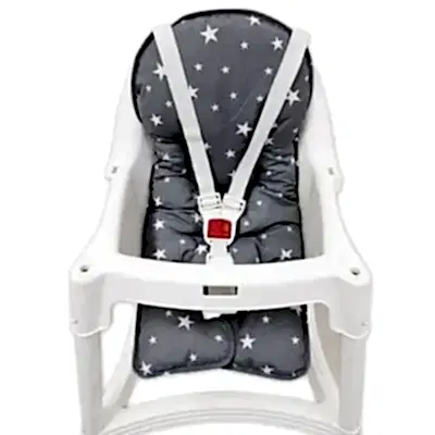 Sevi Bebe Mama Sandalyesi Minderi Gri Yıldız