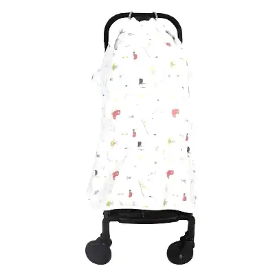 Sevi Bebe Müslin Bebek Arabası Örtüsü Sevimli Böcekler