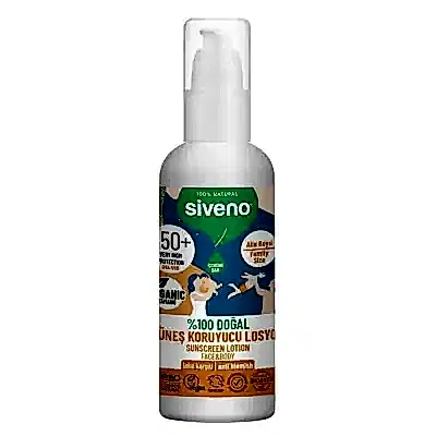 Siveno %100 Doğal Tüm Aile İçin Güneş Losyonu 50 SPF 100ml