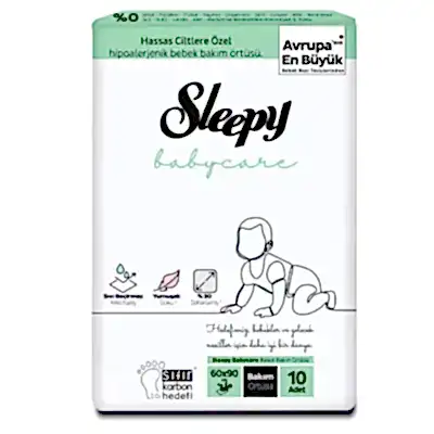 Sleepy Bebek Bakım Örtüsü 10lu 60x90 cm