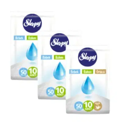 Sleepy Bebek Bakım Örtüsü 10lu 60x90 cm x3