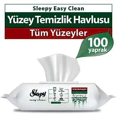 Sleepy Easy Clean Yüzey Temizlik Havlusu 100 Yaprak