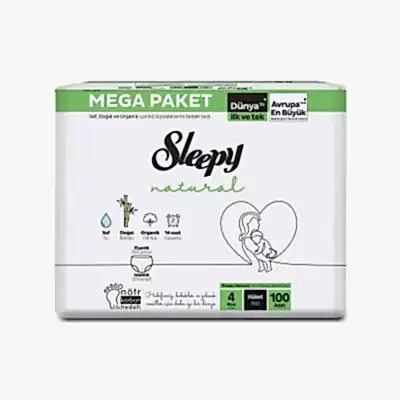 Sleepy Natural Bebek Külot Bezi Maxi 100lü Gross Paket