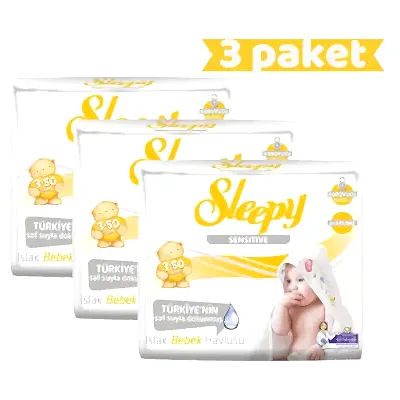 Sleepy Sensitive Islak Mendil 3x50li x3