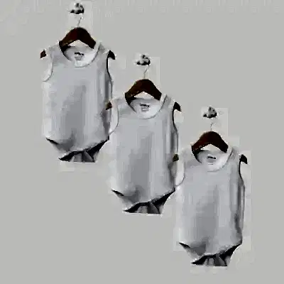 Tiffany Atlet Body %100 Pamuklu Çıtçıtlı Basic 3'lü Set Body Zıbın Beyaz Unisex Bebek