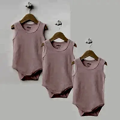 Tiffany Atlet Body %100 Pamuklu Çıtçıtlı Basic 3'lü Set Body Zıbın Pembe Kız Bebek