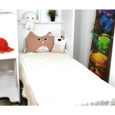 Tiffany Çift Taraflı Müslin Yatak Örtüsü Ve Battaniye 160*195 Kahverengi