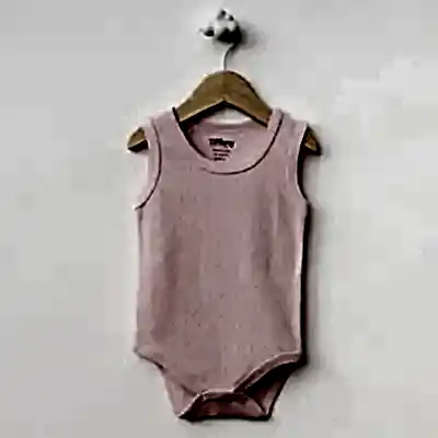 Tiffany Unisex Pamuklu Atlet Body Bisiklet Yaka Jakarlı Basic Tema Pembe