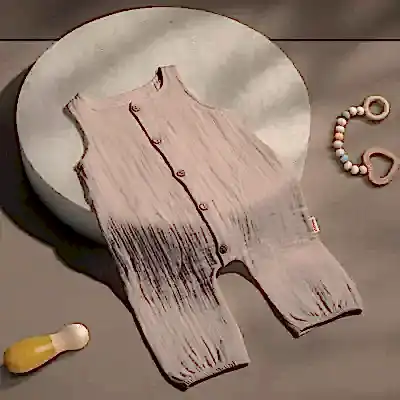 Tiffany Unisex Tulum Atletli Çift Kat Müslin Sütlü Kahve