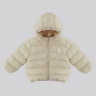 U.S. Polo Kız Bebek Montu Ekru