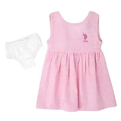 U.S. Polo Kız Elbise Takım Pembe