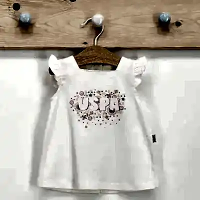 U.S. Polo Kız Elbise Toz Somon