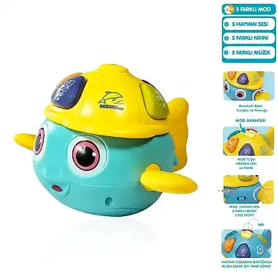 Vardem Işıklı ve Müzikli Balık Bebek Piyanosu