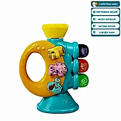Vardem Işıklı ve Müzikli Trompet Bebek Piyanosu