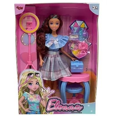 Vardem Kutulu Güzellik Masalı Çantalı Bebek Set 11,5 inç