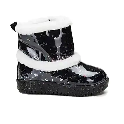 Vicco Comet Işıklı İçi Kürklü Kız Bebek Bot Siyah