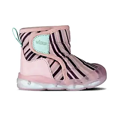 Vicco Helyum Işıklı İçi Polarlı Kız Bebek İlk Adım Karbotu Pudra