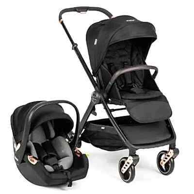 Kanz X-Go Ultimate Çift Yönlü Travel Sistem-Seyahat Sistem Bebek Arabası Rose Gold Siyah