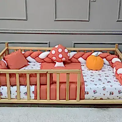 Yuar Baby Motessori Örgü Uyku Seti Turuncu Mantar