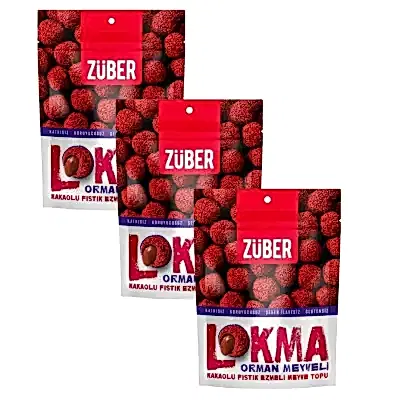 Züber Lokma Orman Meyveli Fıstık Ezmeli&nbsp;96Gr*3